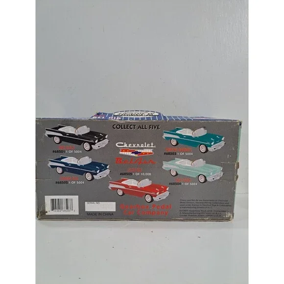 Gearbox  Diecast 1957 Chevrolet Bel Air Pedal Car Bank w/box - Picture 14 of 14